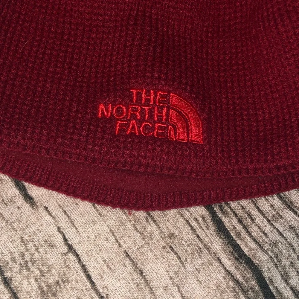 The North Face• Kid’s Red Knit Fleece Inner Beanie Hat